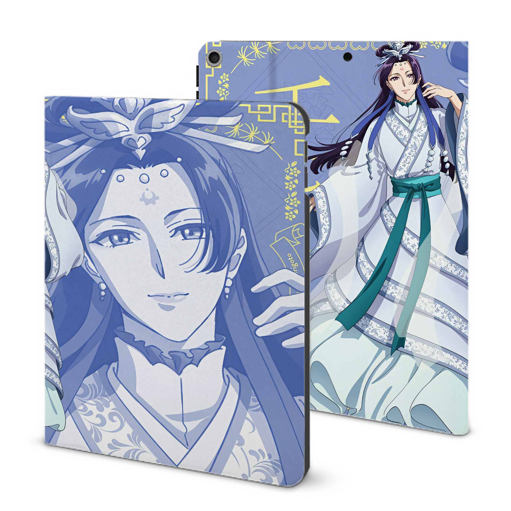 （画像用） 薬屋のひとりごと The Apothecary Diaries IPad ケース ブック型 PUレザー TPU 耐衝撃 軽量 薄型 ペン収納なし 全面保護 IPad 各モデル対応